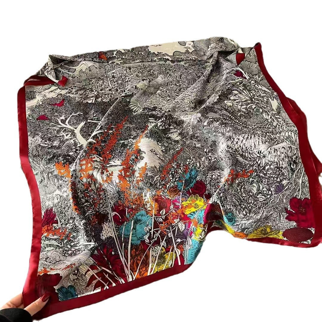 Versatile Satin Scarf for Elegant Day-to-Night Wear