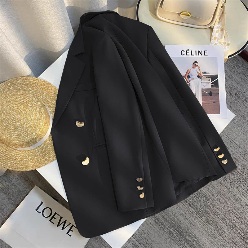 Elegant Women’s Suit Jacket with British French Texture