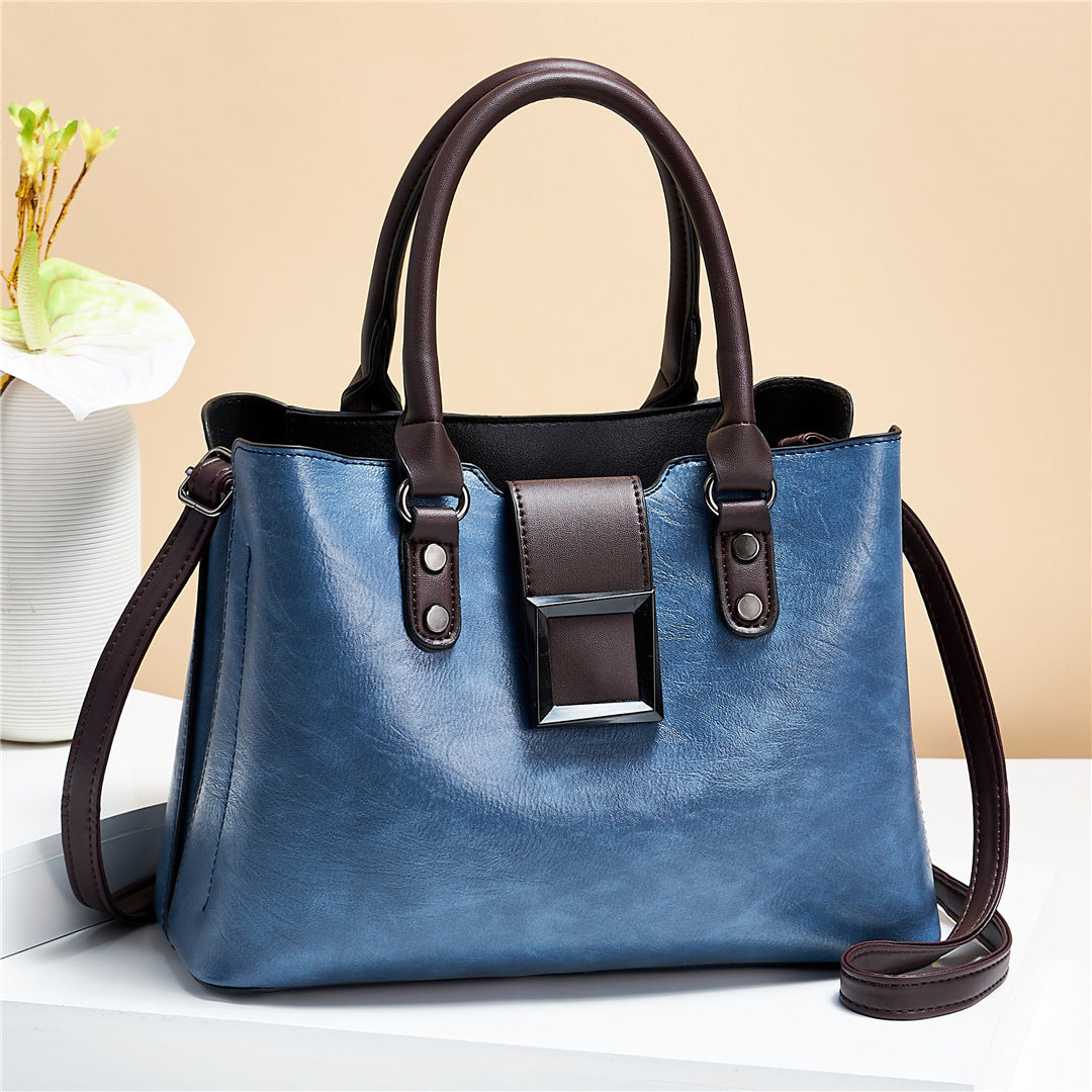 Elegant Big Buckle Handbag – Work-Ready & Weekend-Friendly