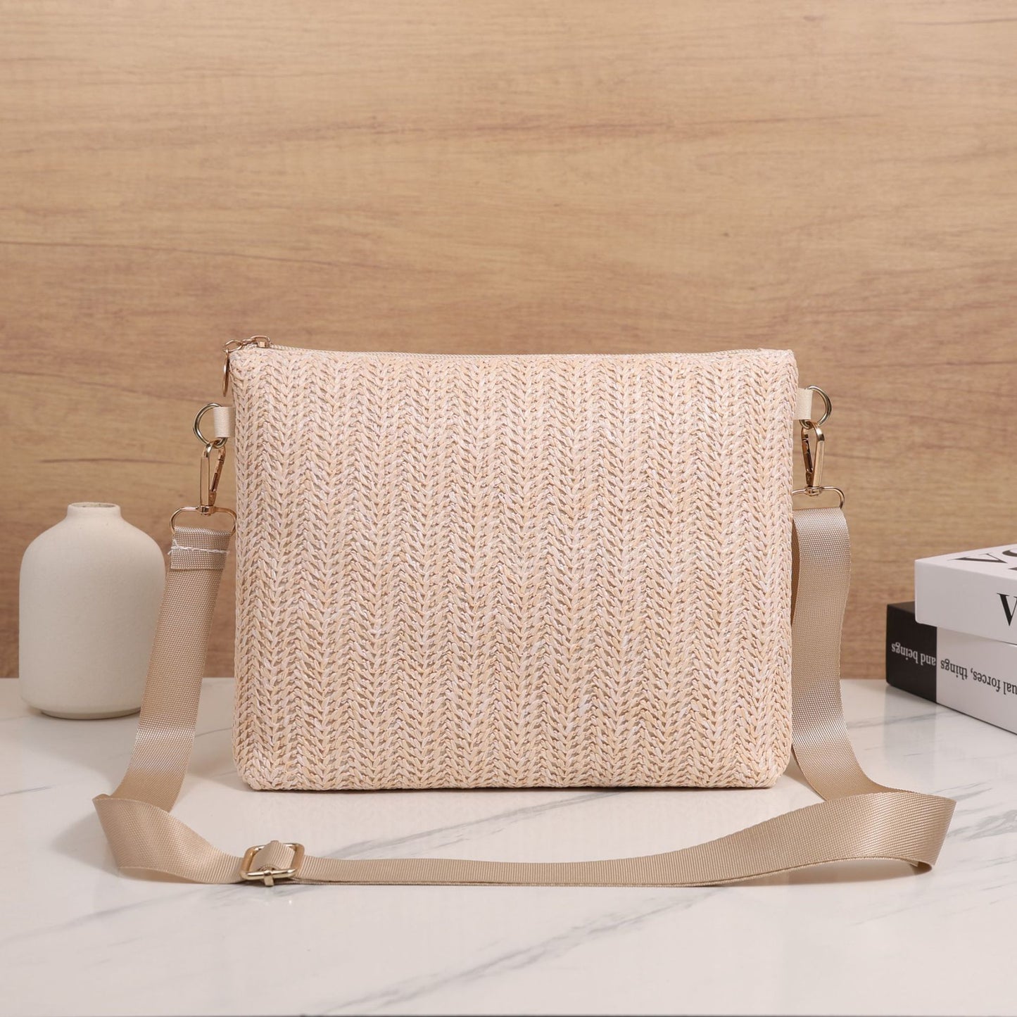 Trendy, Practical, and Easy-to-Carry Straw Shoulder Bag