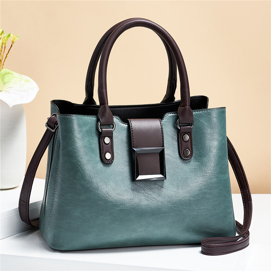 Elegant Big Buckle Handbag – Work-Ready & Weekend-Friendly