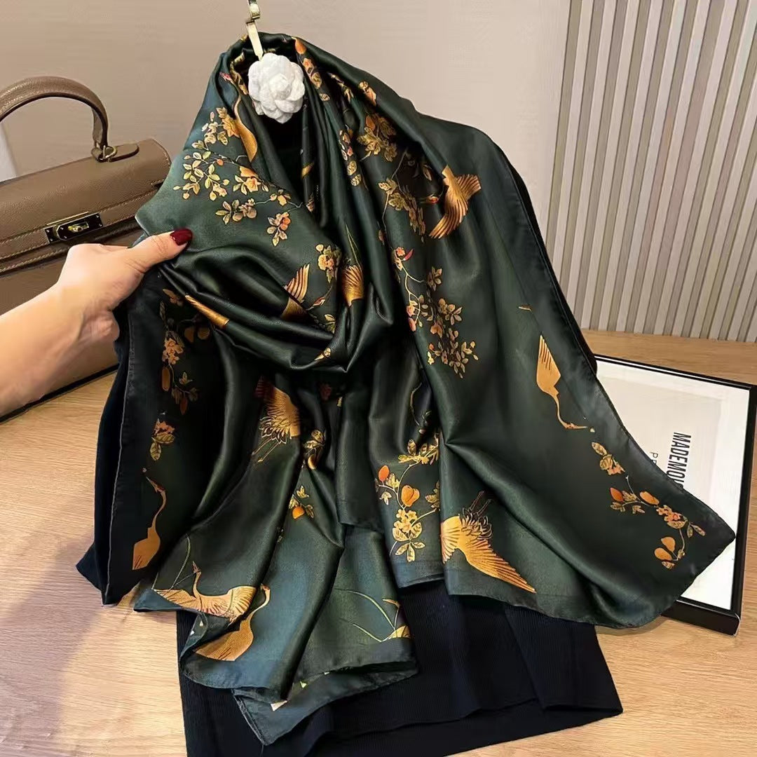 Versatile Satin Scarf for Elegant Day-to-Night Wear