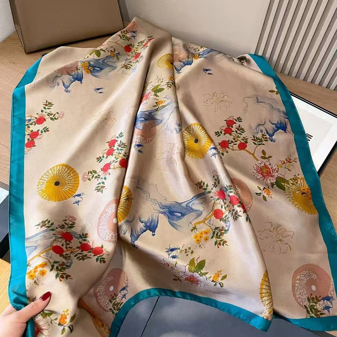 Versatile Satin Scarf for Elegant Day-to-Night Wear