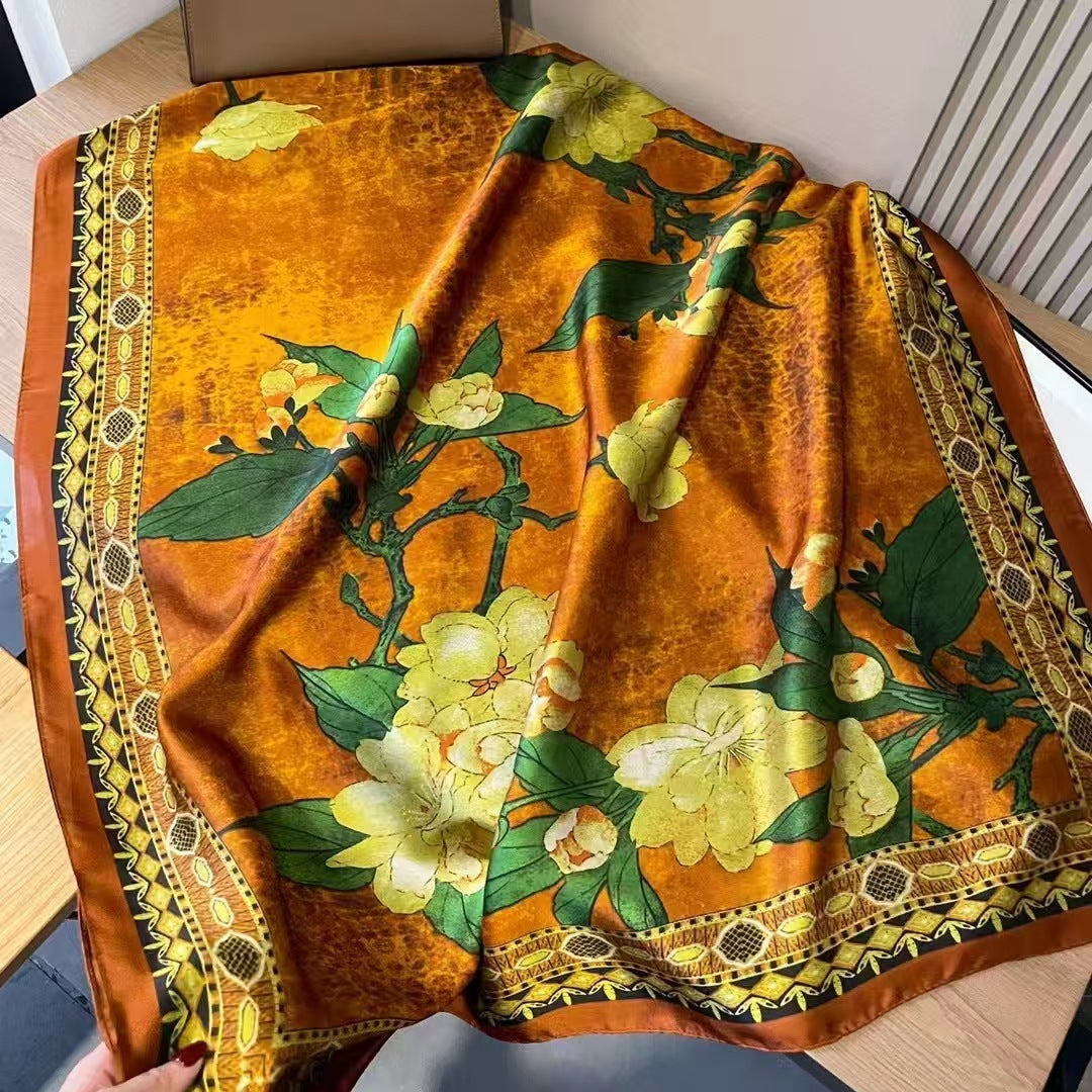 Versatile Satin Scarf for Elegant Day-to-Night Wear