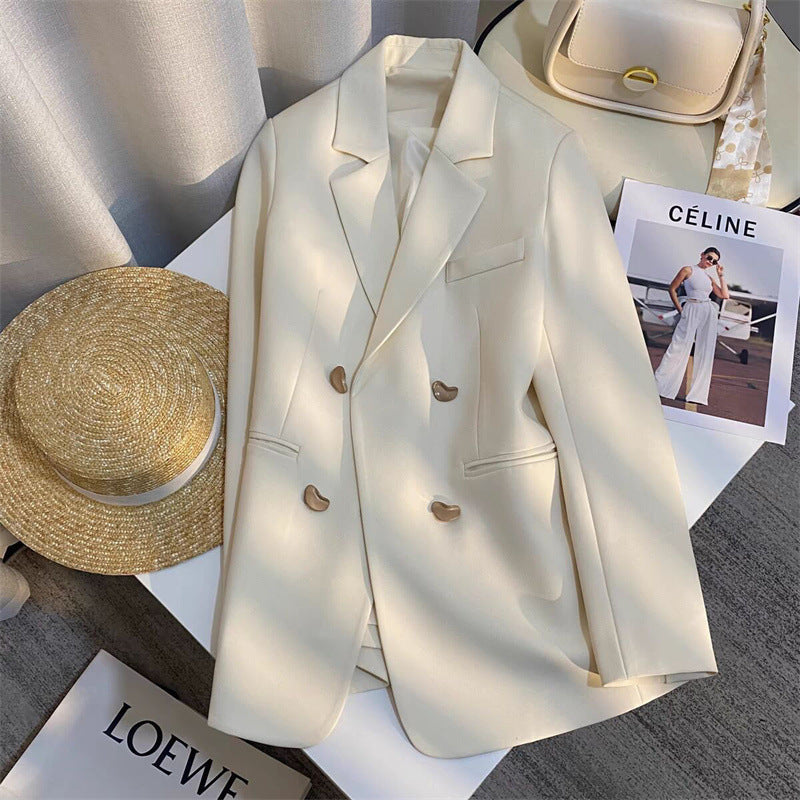 Elegant Women’s Suit Jacket with British French Texture