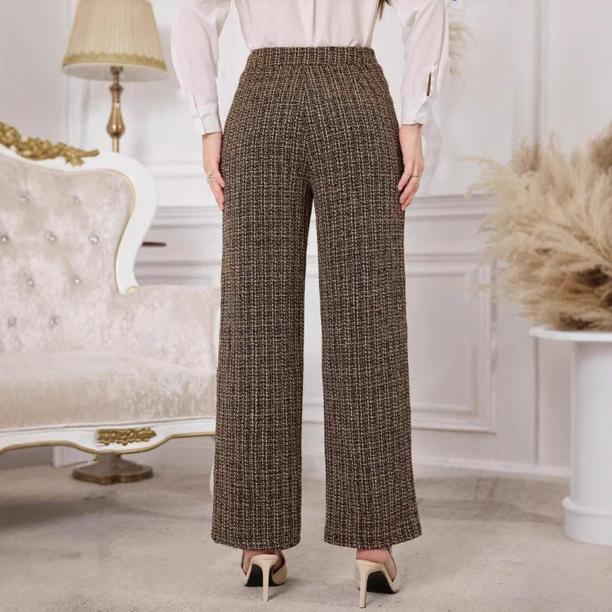 High-Waist Plaid Pants – Flatter, Lengthen, Impress
