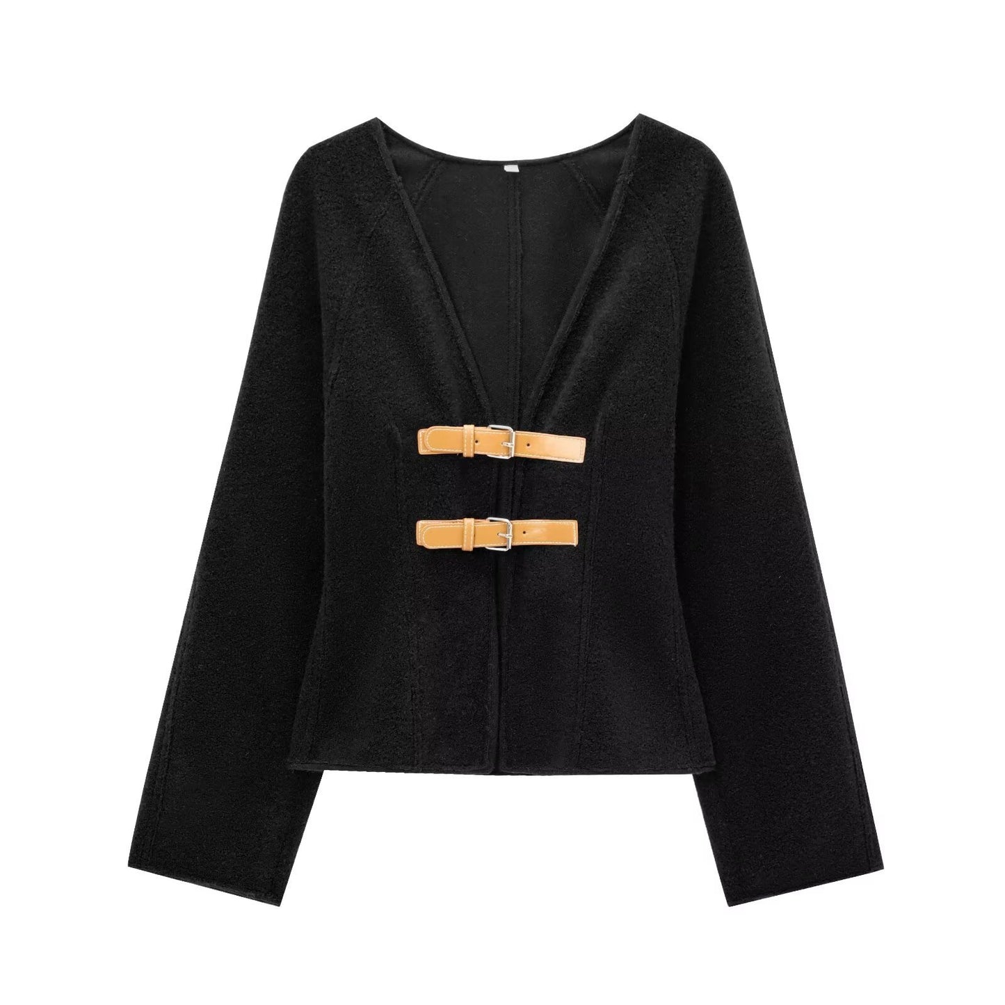 Women’s Soft Coat with Strap – Perfect Fall Layer