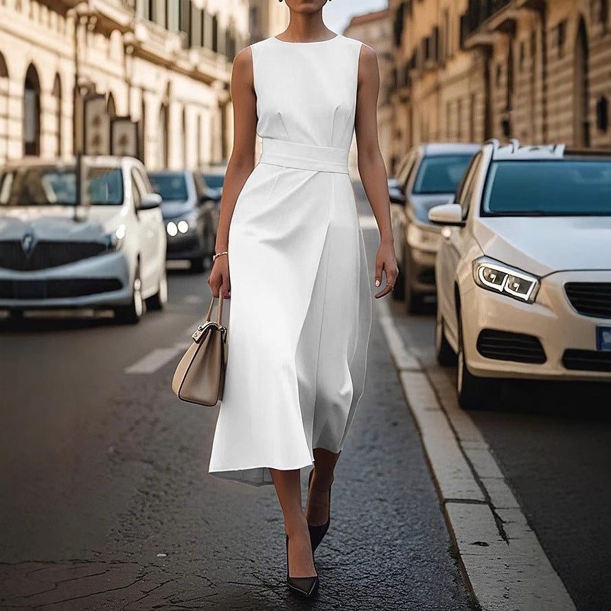 Modern Belted Summer Dress – Perfect for Day or Night