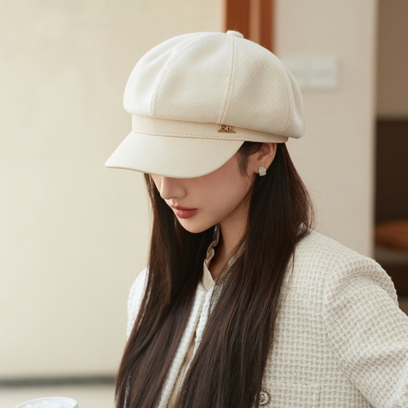Classic Leather Hat – Retro Street Style