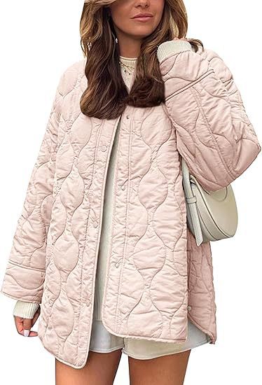 Lightweight Cotton Coat, Loose Fit, Stylish String Accent