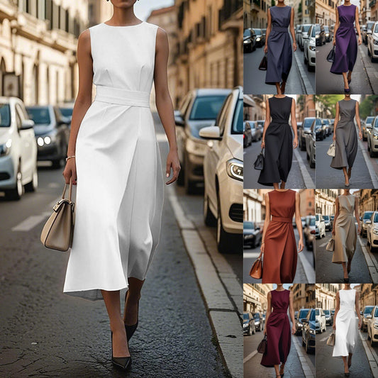 Modern Belted Summer Dress – Perfect for Day or Night
