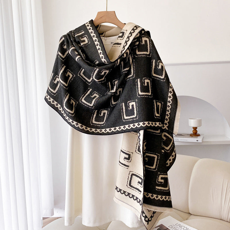 Stay Snug and Stylish with This Plush Shawl