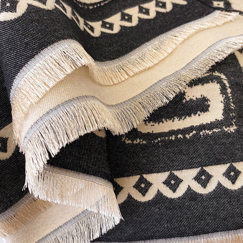 Stay Snug and Stylish with This Plush Shawl