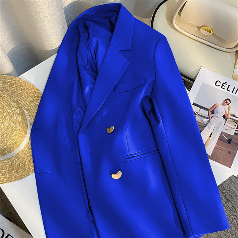 Elegant Women’s Suit Jacket with British French Texture