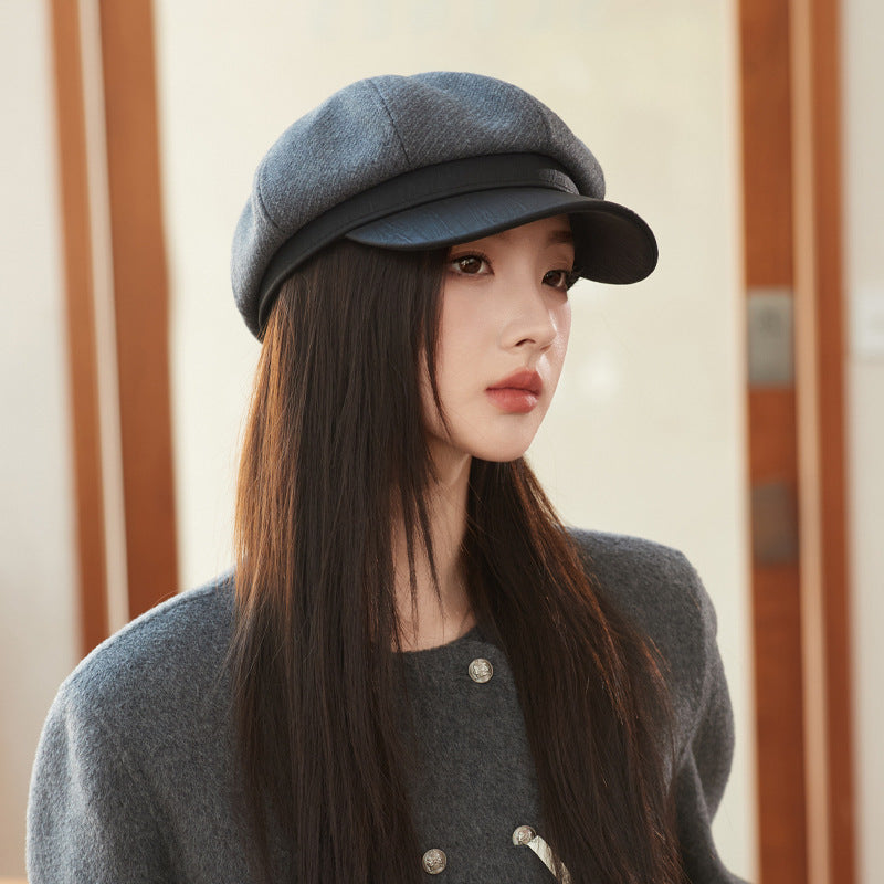 Classic Leather Hat – Retro Street Style