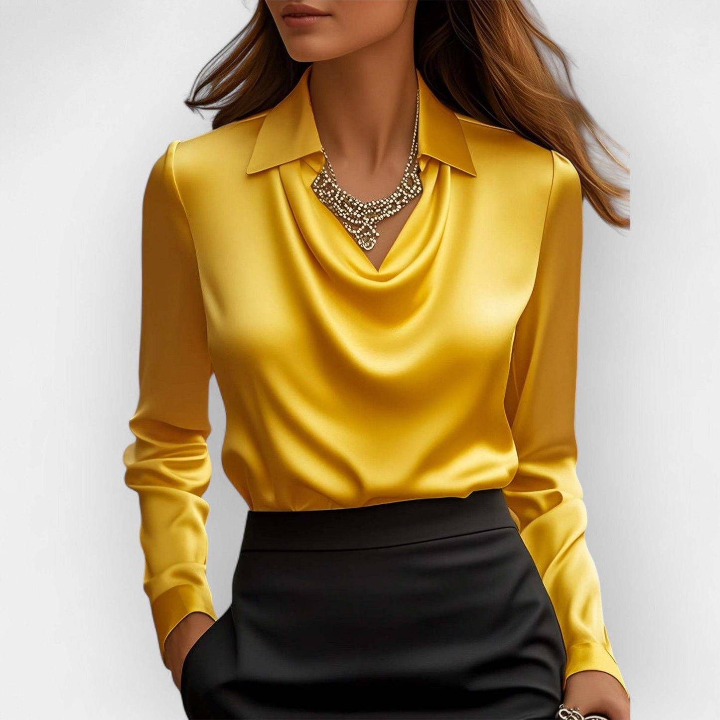 Elegant Satin Blouse – Effortless Style for Work or Weekend