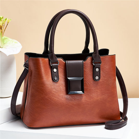 Elegant Big Buckle Handbag – Work-Ready & Weekend-Friendly