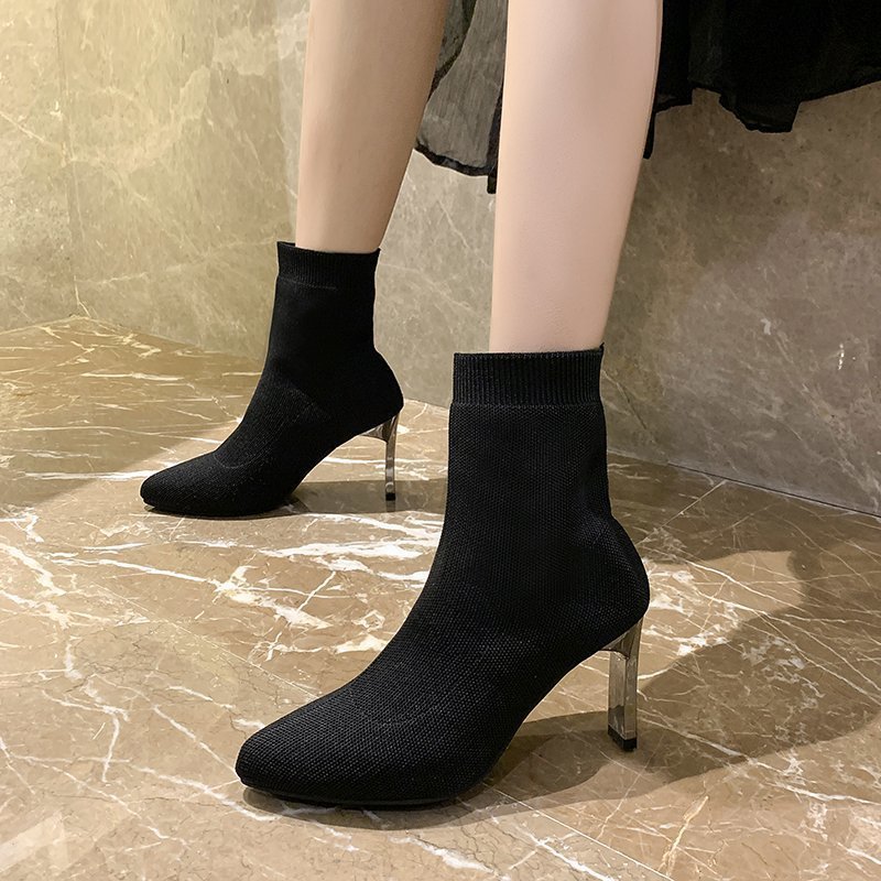 Fashionable Women’s Pointed Toe Sock Boots