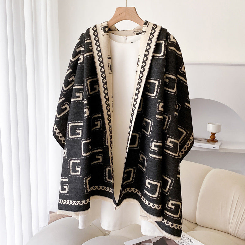 Stay Snug and Stylish with This Plush Shawl