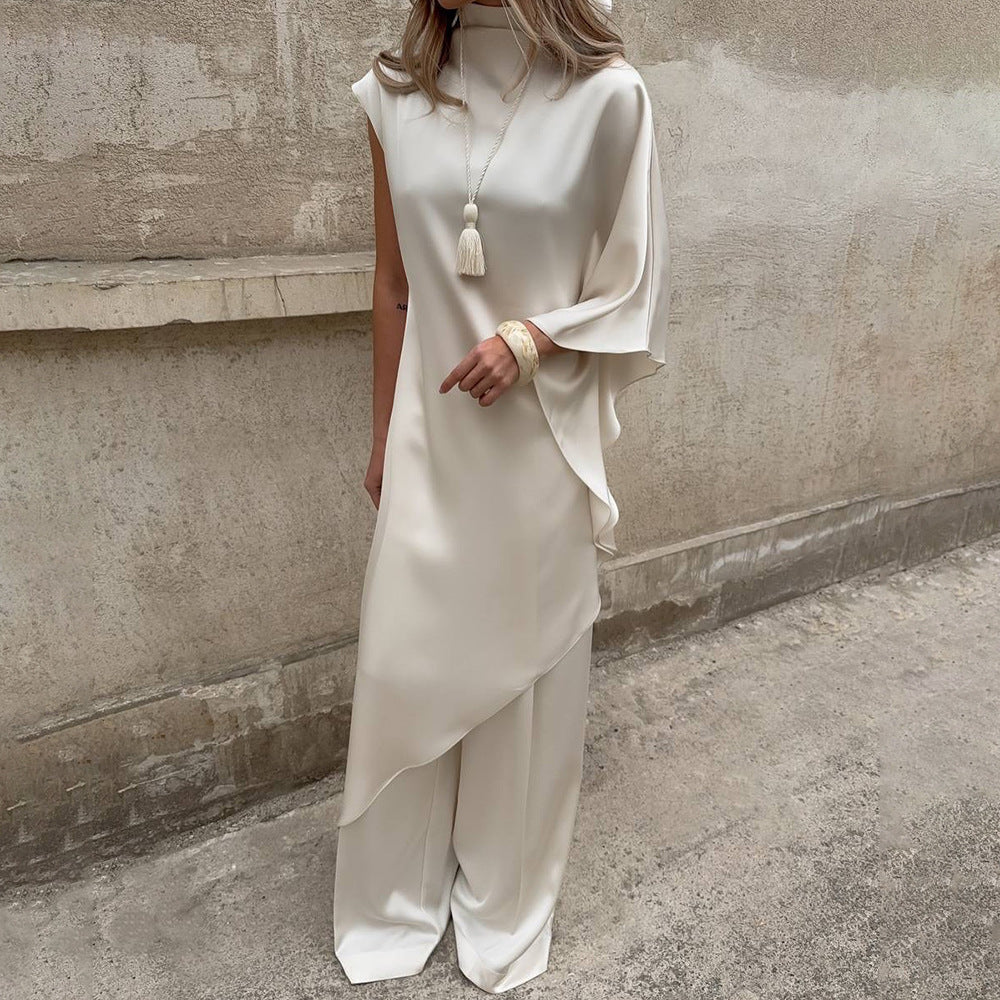 Graceful Flow Irregular Hem Dress for Effortless Style