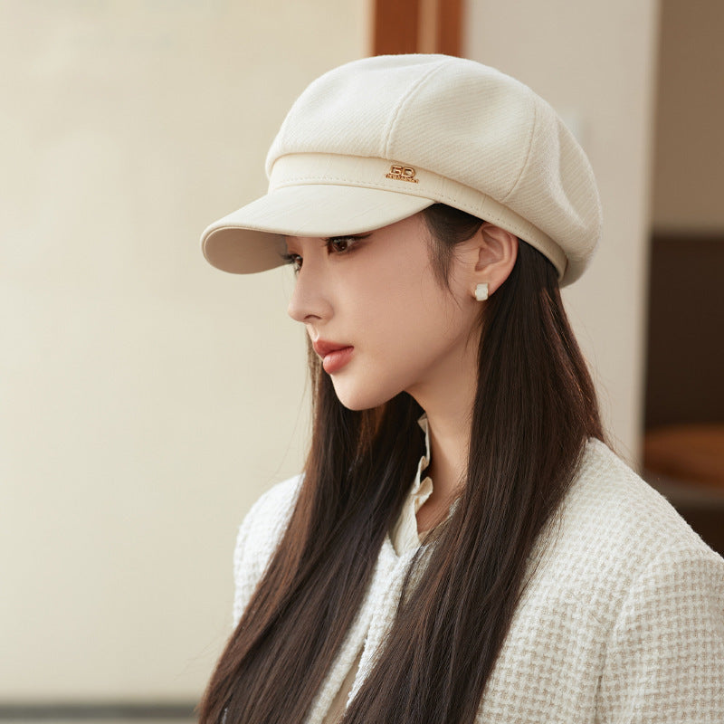 Classic Leather Hat – Retro Street Style