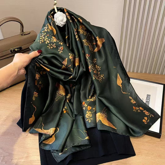 Versatile Satin Scarf for Elegant Day-to-Night Wear