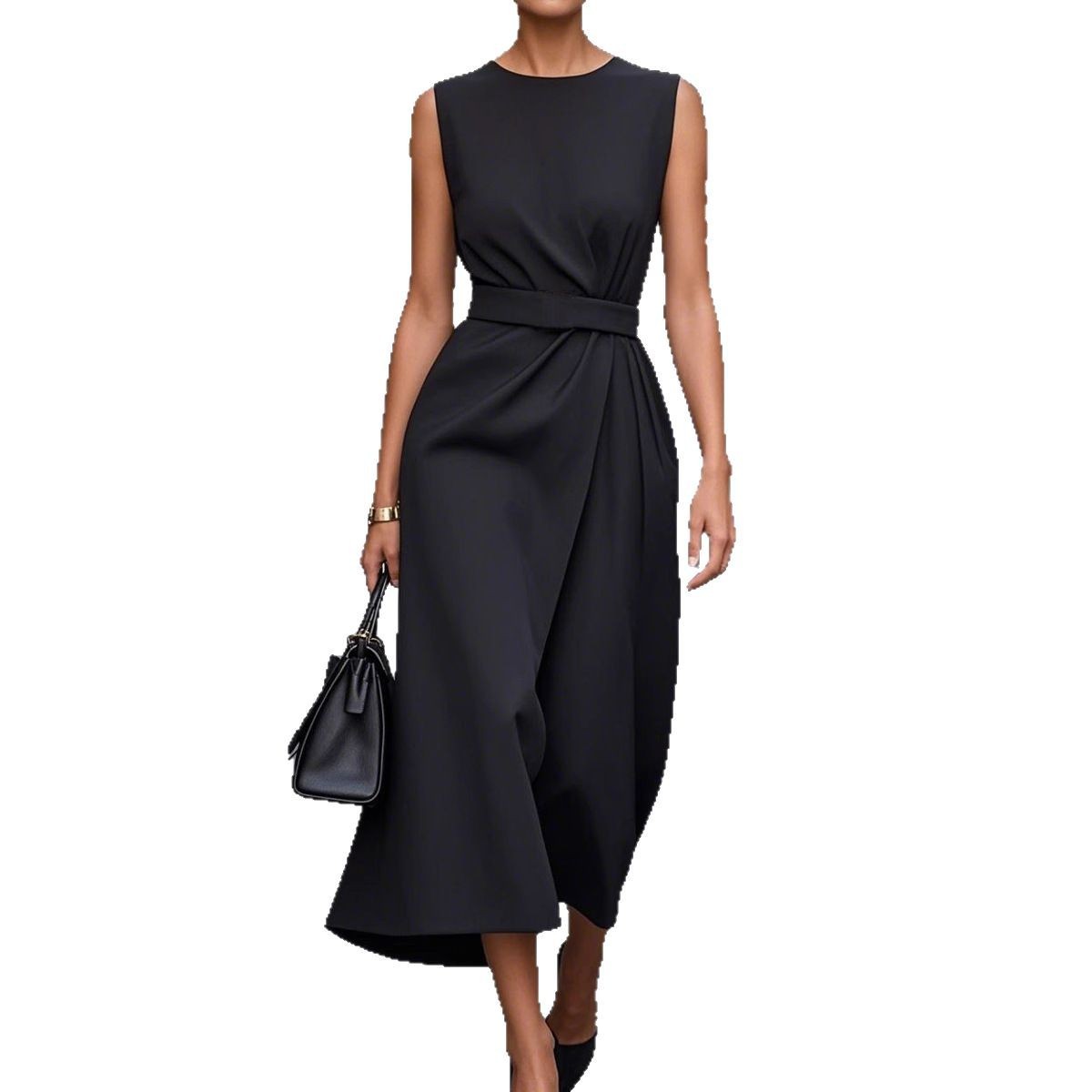 Modern Belted Summer Dress – Perfect for Day or Night