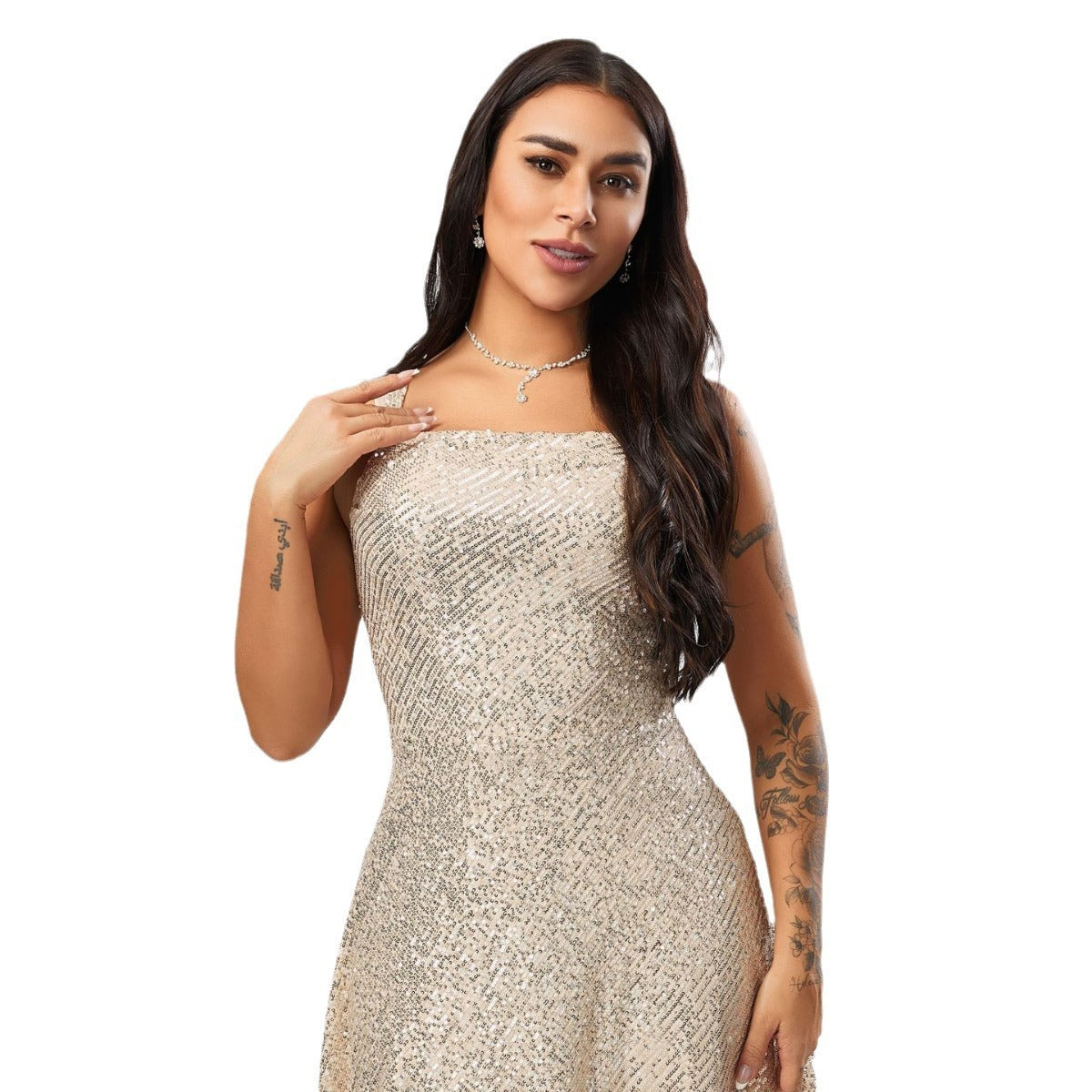 Dazzle in Style: Mini Sling Sequin Dress for Parties