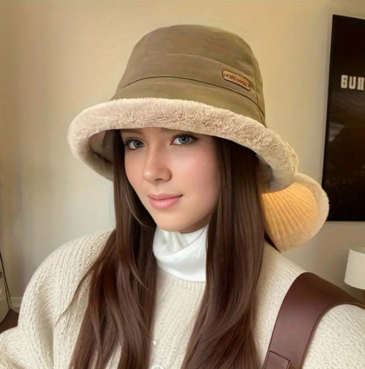 Adorable Plush Bonnet for Cold Days