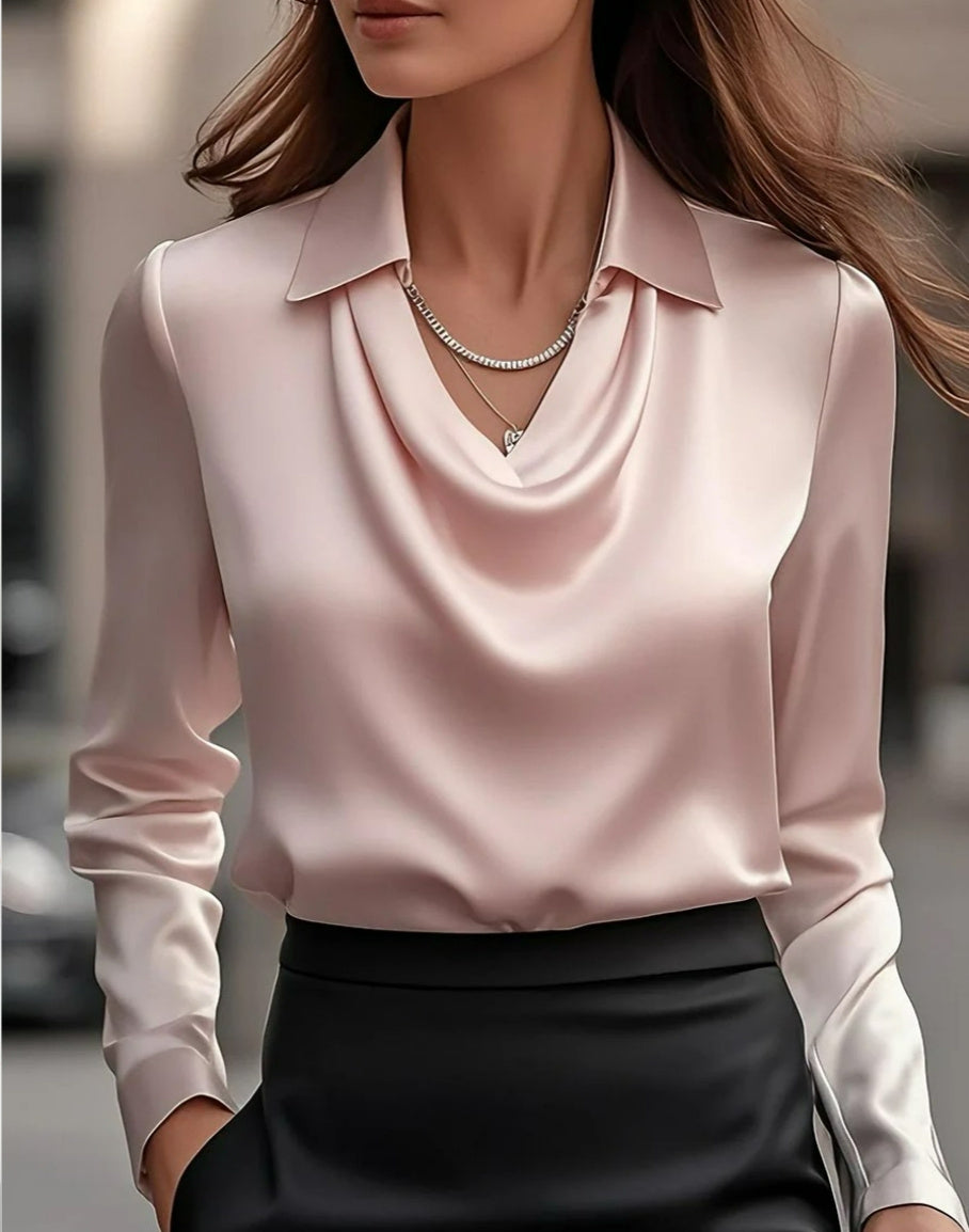 Elegant Satin Blouse – Effortless Style for Work or Weekend