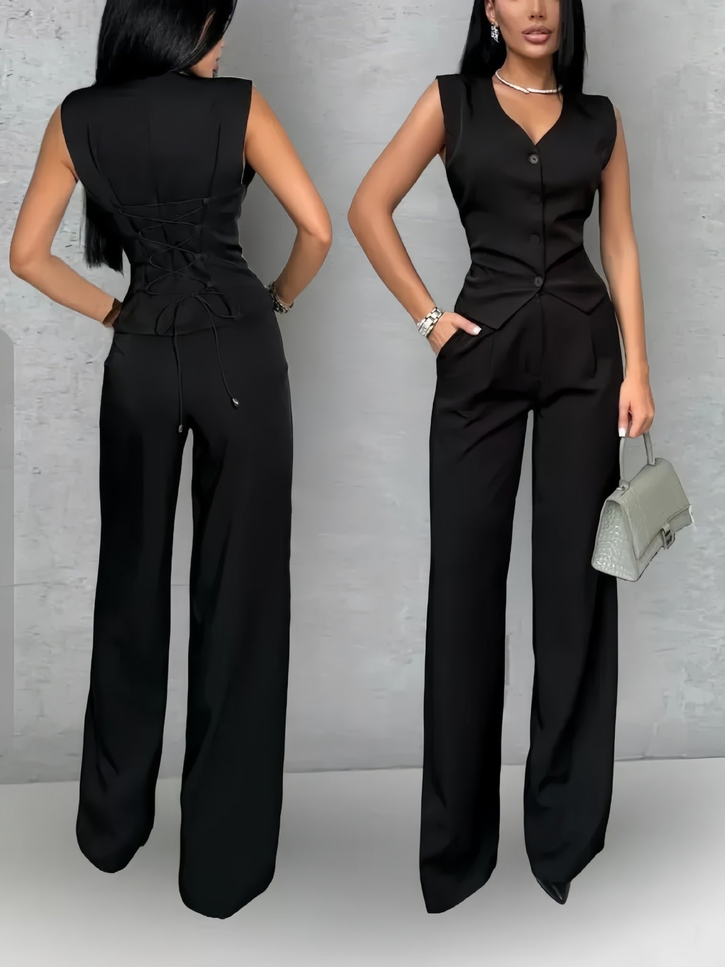 Casual Women’s Vest and Pants Set for Sunny Days
