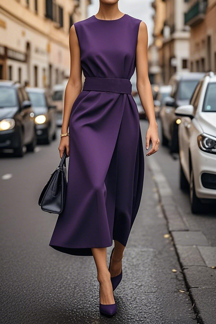 Modern Belted Summer Dress – Perfect for Day or Night