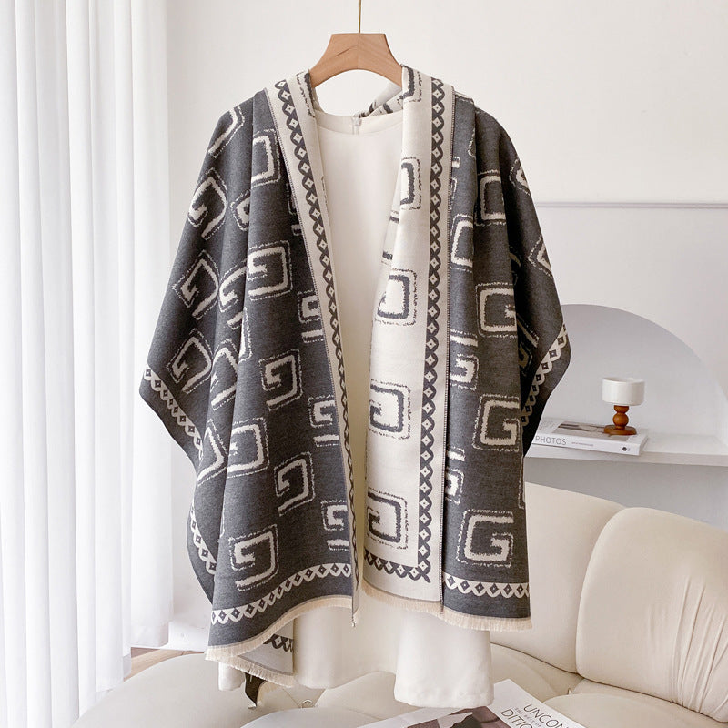 Stay Snug and Stylish with This Plush Shawl